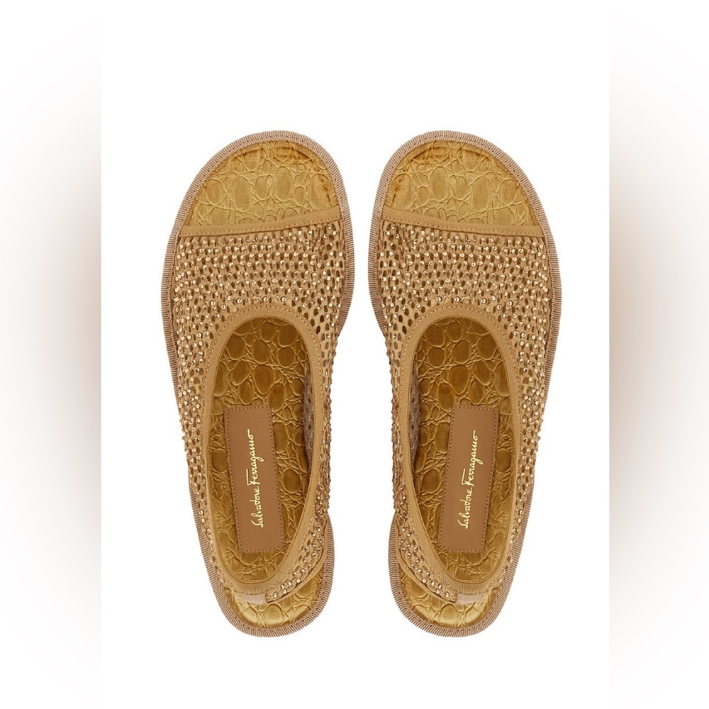 NWT Salvatore Ferragamo Nomadic Stories Anio Slingback Sandals Size 7.5